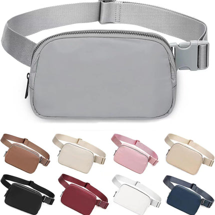 Belt Bag for Women Fanny Pack Dupes, Fashion Crossbody Waist Pack Bag with Adjustable Strap, Everywhere Belt Bag for Travel Outdoors Running Hiking（Grey）.