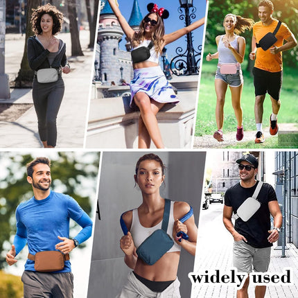 Belt Bag for Women Fanny Pack Dupes, Fashion Crossbody Waist Pack Bag with Adjustable Strap, Everywhere Belt Bag for Travel Outdoors Running Hiking（Grey）.