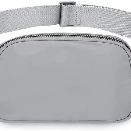 Belt Bag for Women Fanny Pack Dupes, Fashion Crossbody Waist Pack Bag with Adjustable Strap, Everywhere Belt Bag for Travel Outdoors Running Hiking（Grey）.