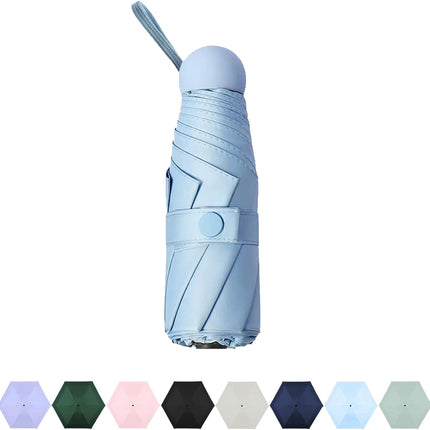 Travel Compact Rain Umbrella Lightweight Portable Folding Umbrella for Car Backpack Purse Men Women.