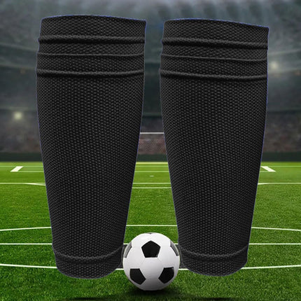 Shin Pads Sock, 2 Pairs Soccer Shin Guard Sock, Breathable Soccer Shin Guard Socks with Pockets, Shin Pads Holder.