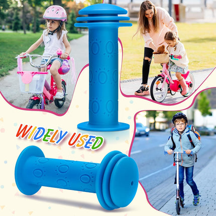 Bike Handle Grips Non Slip Rubber Bicycle Handlebar Grips for Kids Girls Boys Mountain Road Beach Cruiser Scooters Bikes.