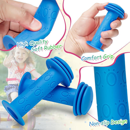 Bike Handle Grips Non Slip Rubber Bicycle Handlebar Grips for Kids Girls Boys Mountain Road Beach Cruiser Scooters Bikes.