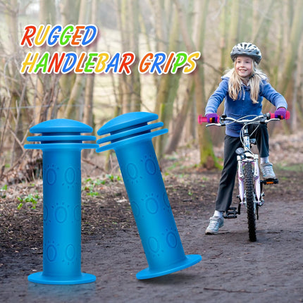 Bike Handle Grips Non Slip Rubber Bicycle Handlebar Grips for Kids Girls Boys Mountain Road Beach Cruiser Scooters Bikes.