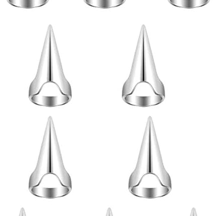 10 pcs Hair Parting Ring Alloy Beard Braiding Silver, Hair Selection Tool, Hair Coloring,Hair Finger Parting Tool, Hair Parting Tool Finger Pinky Parting Tool for Braids Selecting Tool Sectioning Ring parting Ring, Alloy Durable Dreadlocks Braids Selectin.