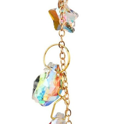 Crystal Butterfly Sun Catcher Window Hanging Decoration Rainbow Maker, Car Mirror Hanging Accessories, Rear View Mirror Hanging Décor.