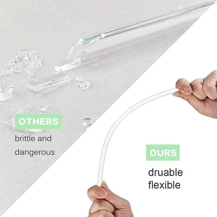 10 Pcs Replacement Straws Compatible with Stanley 30 oz Cup Tumbler, Reusable Plastic Cleaning Brush for Adventure Travel Tumbler（10.4inch Long） -.