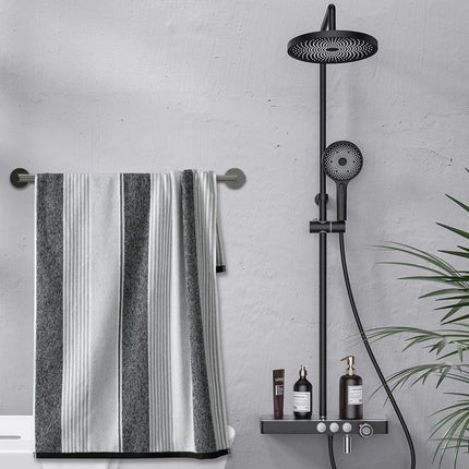 Towel Bar - Adjustable 304 Stainless Steel Holder for Bathroom (11.8inch-22.6inch) Sturdy and Rustproof Wall Mounted Rack Accessories, Silver… Silver.