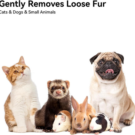Cat Brush for Shedding, Brushes Indoor Cats, Long or Short Haired Grooming Comb Kitten Rabbit Massage Removes Loose Fur White -.