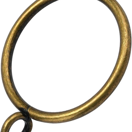 44 Pack Curtain Rings with Eyelets, Metal Drapery for Pinch Pleat Curtains, Drape Ring 1.5 Inch I D, Fits Up to 1.2 in Rod (Bronze) Antique Bronze -.