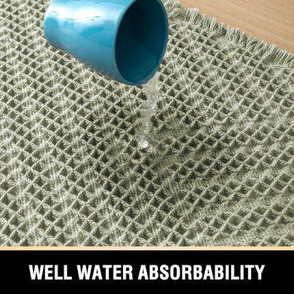Waffle Bath Mat Super Absorbent Boho Non Slip Rugs for Bathroom Floor Machine Washable Dry Fast with Handmade Tassels, 20" x 32", Sage 32".