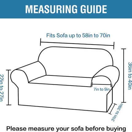 Couch Covers for 2 Cushion Sofa 1 Piece Stretch Loveseat Slipcover Pet Dog Universal Slip Cover Love Seat Upgrade Thick Jacquard Fabric with Spiral Pattern(58"-70", Sea Grass) Grass 58"-70"(2 Seater).