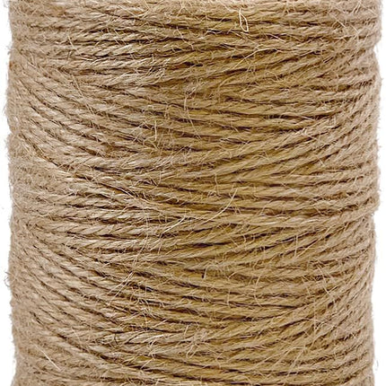 PerkHomy Natural Jute Twine 600 Feet Long String for Crafts Gift Wrapping Packing Gardening Crochet Knitting Macrame Decor (Brown 2mm * 600feet) (1/12 In) (182M).