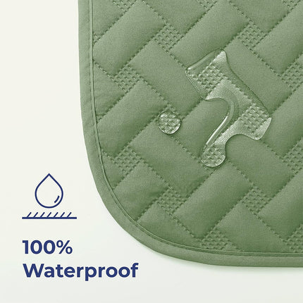 100% Double Sided Waterproof Dog Blanket Soft Pet Bed Cover Reversible Protect Furniture Couch Sofa Car for Puppy Cat Kids (Dark Green/Light Green, 52x82 Inch (Pack of 1)) Dark Green 1).