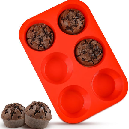 Muffin Top Pan 3 Inch Round Silicone Egg & Jumbo 3.5 -.