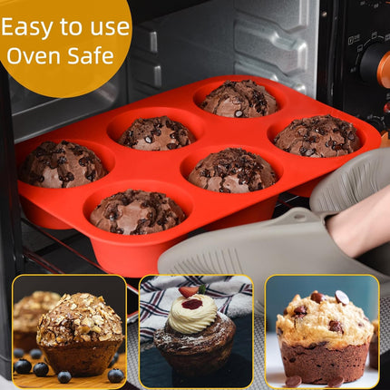 Muffin Top Pan 3 Inch Round Silicone Egg & Jumbo 3.5 -.