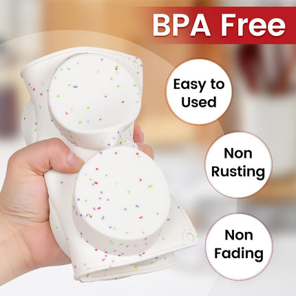 Muffin Top Pan, Silicone Egg Molds for Breakfast Sandwiches 3" Round Baking Pan Oven English muffins, Whoopie Pies, Corn Bread, bites, Tarts 3 Pack -.