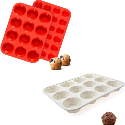 Silicone Muffin Pan -.