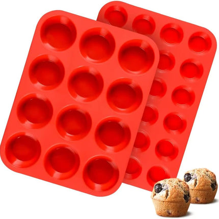 Silicone Muffin Pan -.