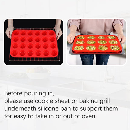Silicone Muffin Pan -.