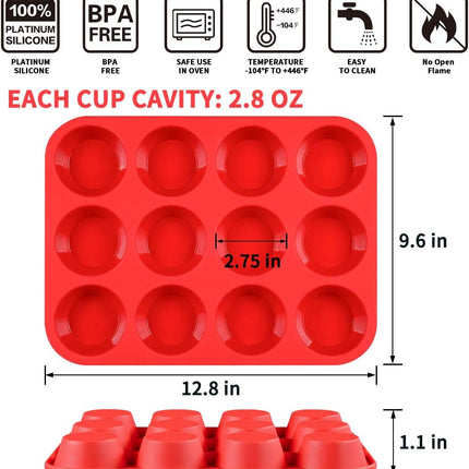 12-Cup Muffin Pan & Mini 24-Cup Cupcake -.