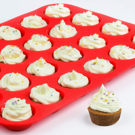 12-Cup Muffin Pan & Mini 24-Cup Cupcake -.