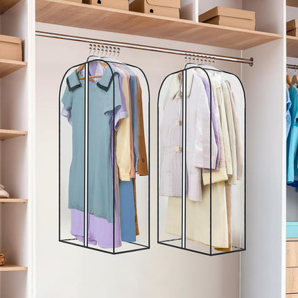 3-Pack Clothes Storage Bags-35L, 2 Pack Clear Garment Bags-40'' Long -.