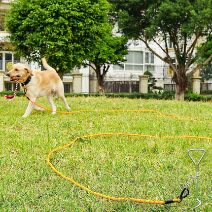 Long Leash for Dog with Removable Padded Handle, Heavy Duty Lead Large Medium Dogs,15FT/30FT/50FT/65FT Reflective Training Play, Camping, Backyard Tie Out, Orange, 30FT Orange.