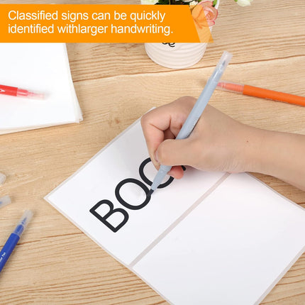 150 Pcs Labels for Storage Bins, 6 X 4 Inch Removable Tear Resistant No Residue Bin Label, Matte White Blank Box Label School, Home, Business - labels / 75 Sheets(6" x 4").