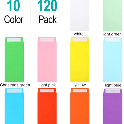 Cash Envelopes -120 Money Saving Challenge, 3.2x6.6inch for Budgeting, Coins, Checks, Gift Cards & Tickets - 3.2x6.6in.
