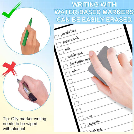 7-Piece Magnetic Dry Erase to-Do List White Board, 4'x11', Multifunctional Weekly Planner, Chore Chart, Planner for Refrigerator -.