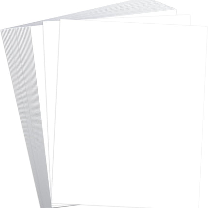 White Cardstock, 8x10 Cardstock Paper, 250gsm Thick Smooth Card Paper,90 Lb Heavy Stock Printer Paper For Stationary Printing, Invitations, Cards, Menus, Images(25Sheets) -.