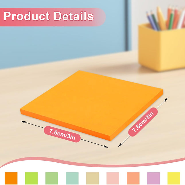 18 Pack Pop Up Sticky Notes, 3x3 inch Colorful Pop-up Brightly Colored Notes for Home, Office, School, Etc -.