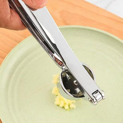 High Effective Garlic Press With Studs, Heavy Duty Mincer, Easy to Squeeze and Clean, Rust Proof & Dishwasher Safe, Ginger Crusher -.