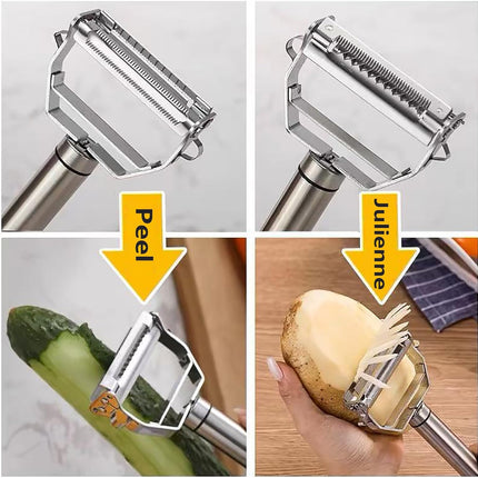 Multi-Purpose Vegetable Peelers,Y-Shaped Stainless Steel Peelers for Kitchen, Potato Peelers,Durable Non-Slip Handle -.