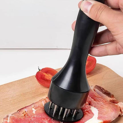 Meat Tenderizer with Stainless Steel Ultra Sharp Needle Blades Heavy Duty Cooking machine for Tenderizing Beef, Turkey, Chicken, Steak, Veal, Pork, Fish etc Black -.