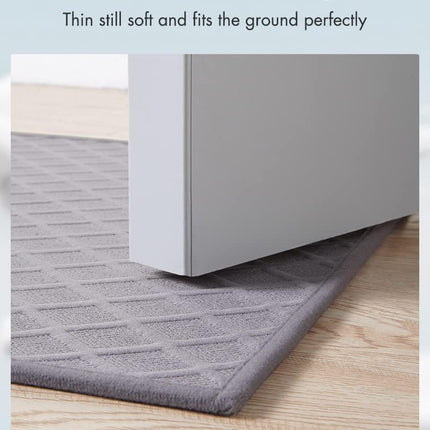Ultra Thin Bath Mat, Rubber Backed Mats for Bathroom Non Slip, Absorbent Mat Floor Machine Washable Rugs, Shower, Sink (17"x28", Grey) Grey 17"x28".