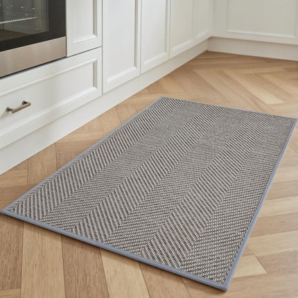 Kitchen Mats for Floor, Non Slip Washable Grey Rugs Absorbent Quick Dry and Easy to Clean, in Front of Sink, 17“*30” Light 17"×30".