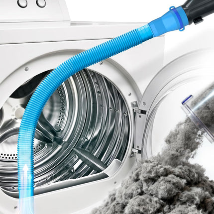 Dryer Vent Cleaner Kit - Lint Vacuum Attachment and Flexible,Dryer Hose Attachment,Light Blue 1p-blue.
