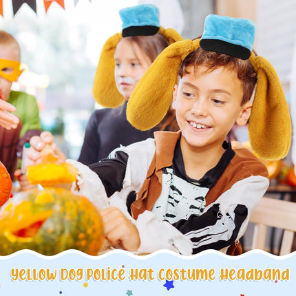 Dog Ear Headband for Kids Police Costume Puppy Cartoon Movie Halloween Cosplay Party -.