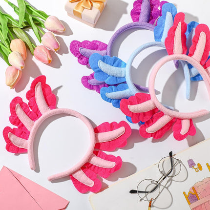 12 Pcs Halloween Axolotl Costume Headband Animal Ear Hair Hoop Headpiece Cosplay Party Favor for Women Adult Christmas Birthday Decor Accessory -.
