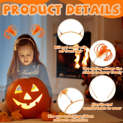 Halloween Dress up Set Included Orange Wig and Wrist Spandex Gloves Headband Ponytails Head Bopper Cosplay Costume for Women Men Adult Party Supplies Headwear Accessory -.
