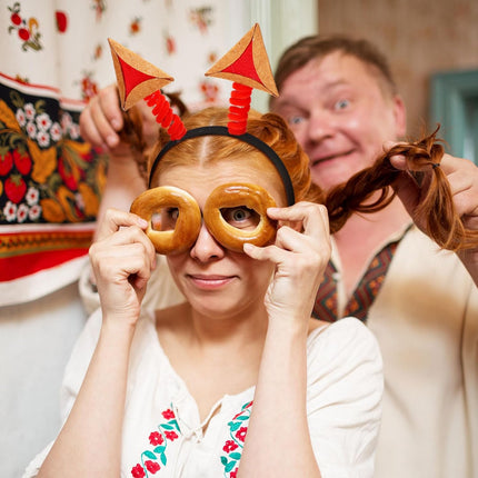6 Pcs Purim Decorations Felt Hamantaschen Headwear Headband Costume for Adults Photo Props Gifts Party Favors Jewish Decoration Activity Supply -.