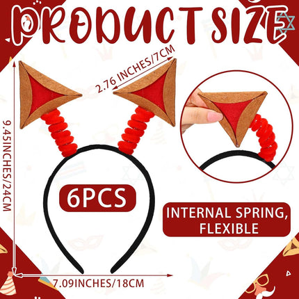 6 Pcs Purim Decorations Felt Hamantaschen Headwear Headband Costume for Adults Photo Props Gifts Party Favors Jewish Decoration Activity Supply -.