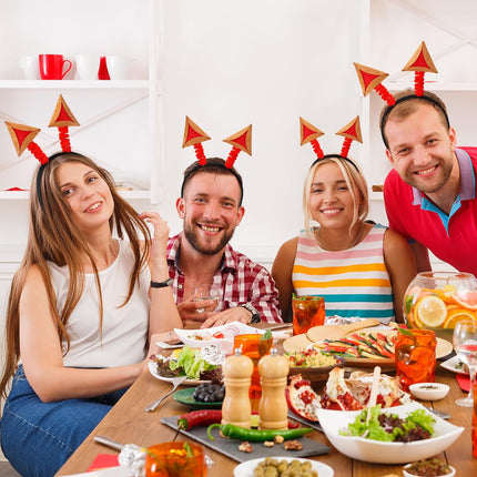 6 Pcs Purim Decorations Felt Hamantaschen Headwear Headband Costume for Adults Photo Props Gifts Party Favors Jewish Decoration Activity Supply -.