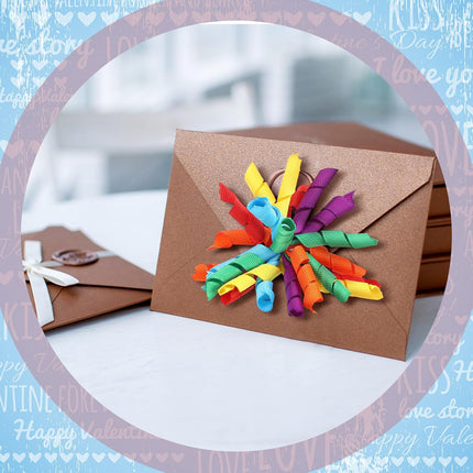 12 Pcs Rainbow Curly Bows Colorful for Gift Wrapping Self-Adhesive Bow Presents Wine Bottle Ribbon Birthday Wedding Bridal Shower Holiday Party Favors 4.5-5 x in(LxW).