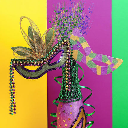 18 Pcs Mardi Gras Decoration Floral Picks Tree Decorations 17 Inch Carnaval Purple Green and Gold Glitter Berry Stems Artificial Sprays Decor for Wreaths Centerpieces -.