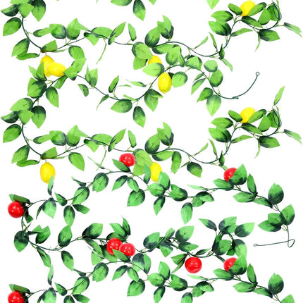 4 Pcs Sukkot Sukkah Decorations Apple Etrog Garland Fruits Hanging Banner Jewish Holiday Celebration Party Supplies -.
