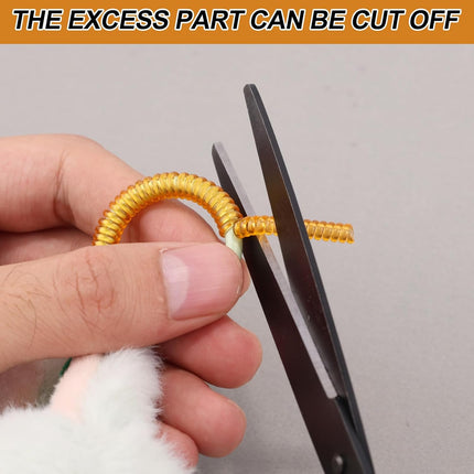 6pcs Doll Clip Locks, Plastic Ring Lock Prevent The Loss of Your Precious Portable Locking for Toys (Gold, Transparent) -.