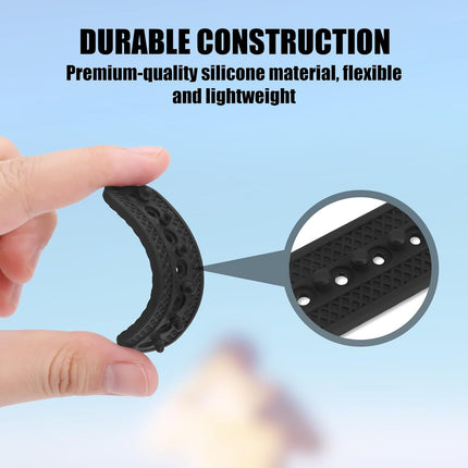 2 Pack Hat Extender, 7 Holes Cap Strap Back Replacement Adjustable Half Size Extension Accessories Easy to Attach Baseball Snap Extender for Snapback Cowboy Women Men Black -.